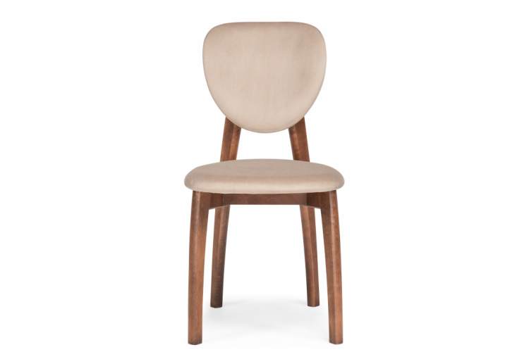 Стул деревянный Вакимо ткань tenerife beige / миланский орех-1