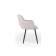 Стул на металлокаркасе Эолин светло-серый (glory 36) / черный