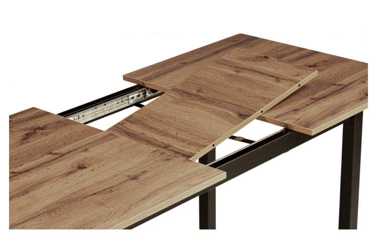 Стол деревянный Аркон 110(130)х68х75 дуб вотан / черный-4