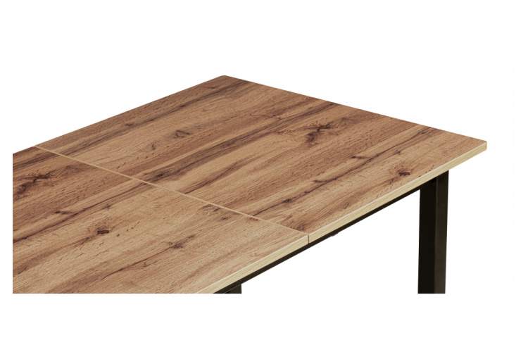 Стол деревянный Аркон 110(130)х68х75 дуб вотан / черный-6