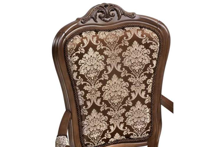 Стул деревянный Руджеро с мягкими подлокотниками орех / шоколад-5