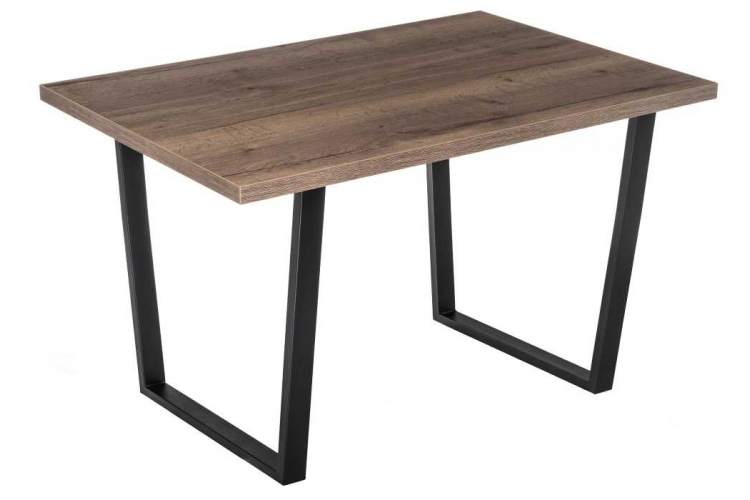 Стол деревянный Эльпатия 110 дуб велингтон / черный матовый