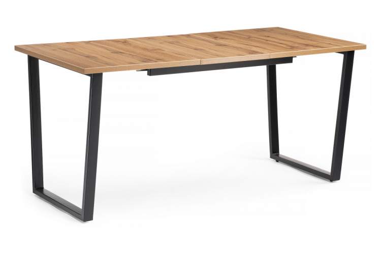Стол деревянный раскладной Лота Лофт 120 25 мм дуб вотан / черный матовый-4