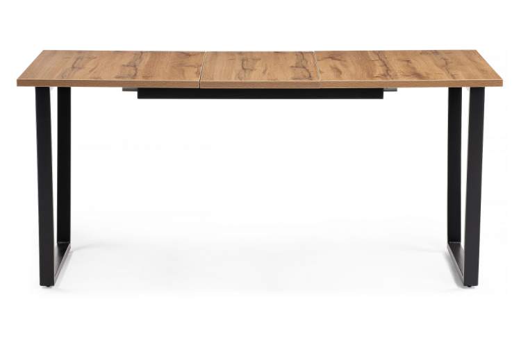 Стол деревянный раскладной Лота Лофт 120 25 мм дуб вотан / черный матовый-5