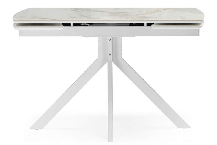 Керамический стол Катчел 120(180)x80 белая шагрень / белый-10