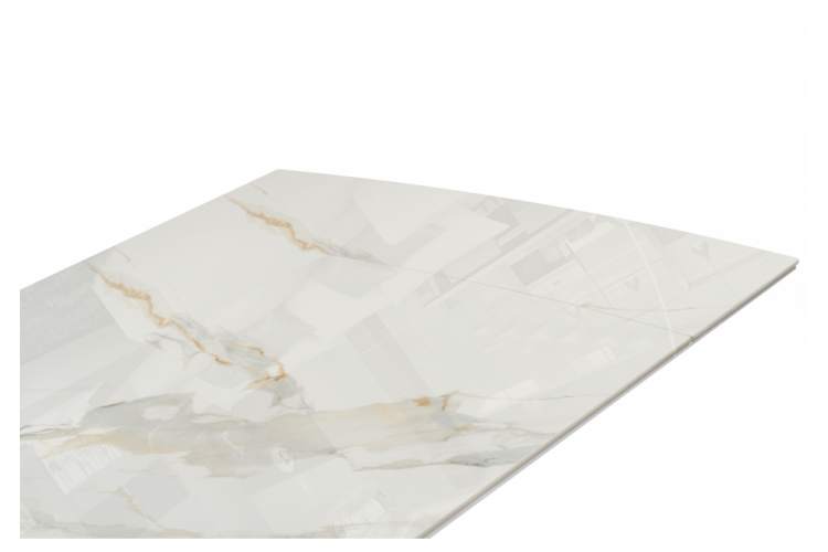 Керамический стол Катчел 120(180)x80 белая шагрень / белый-13