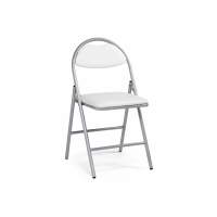 Стул на металлокаркасе Gikat белый полимер / светлый мусс