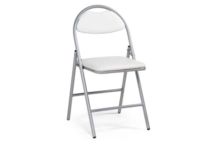 Стул на металлокаркасе Gikat белый полимер / светлый мусс