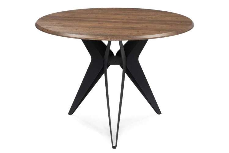 Стол деревянный Рикла 100х76 орех кантри / черный