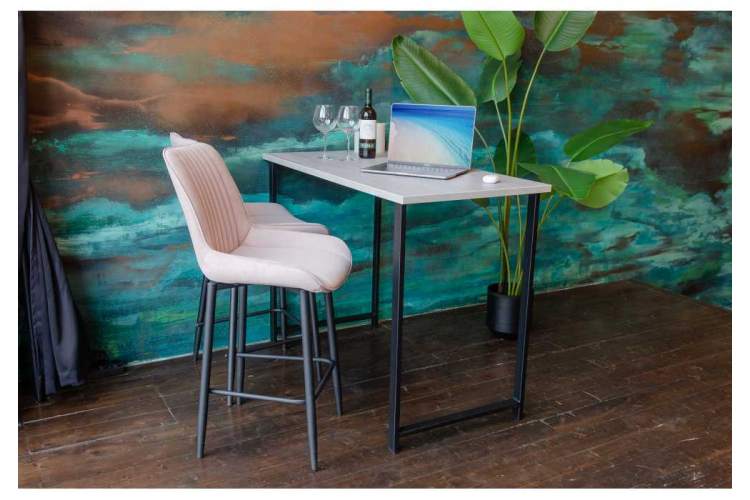 Обеденный стол Дилан Лофт 120х60х90 бетон-5