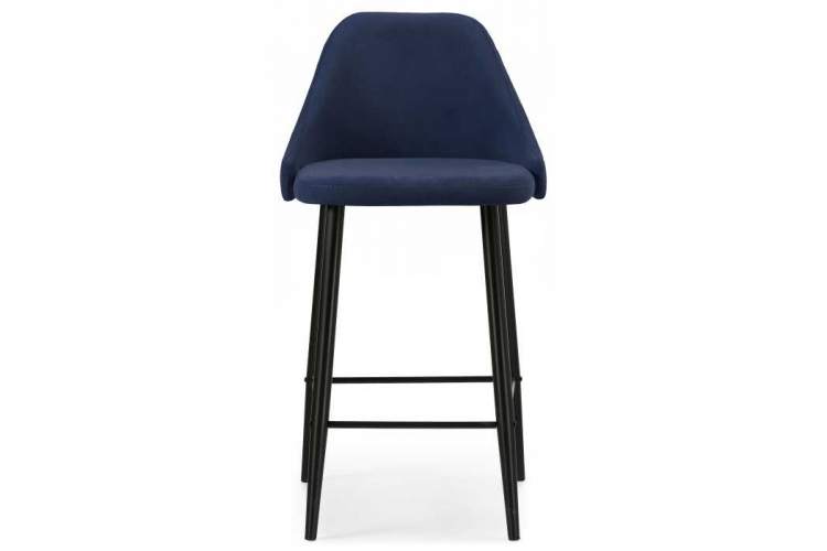 Барный стул Джама темно-синий / черный матовый-1