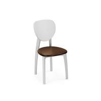 Стул деревянный Окава белый / миланский орех