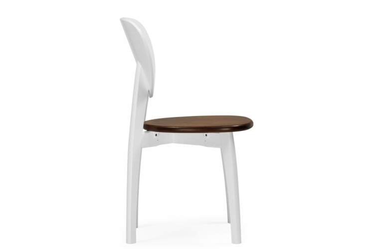 Стул деревянный Окава белый / миланский орех-8