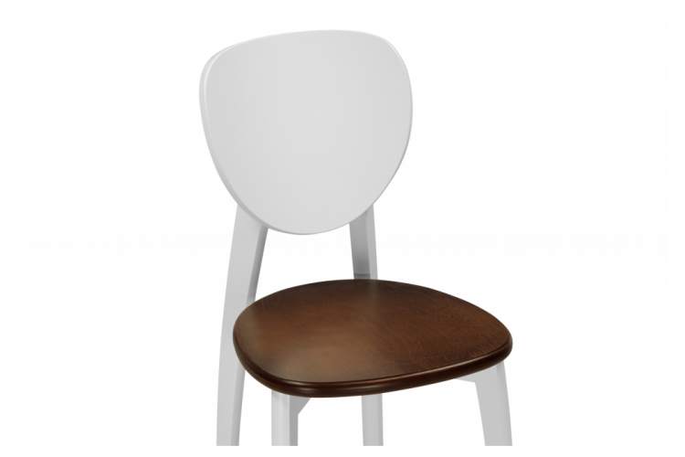 Стул деревянный Окава белый / миланский орех-10