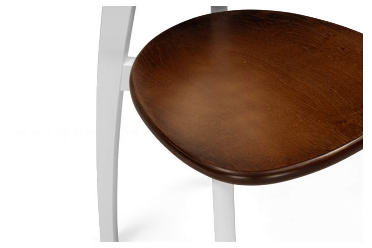 Стул деревянный Окава белый / миланский орех-11