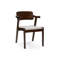 Стул деревянный Velma dirty oak / light beige