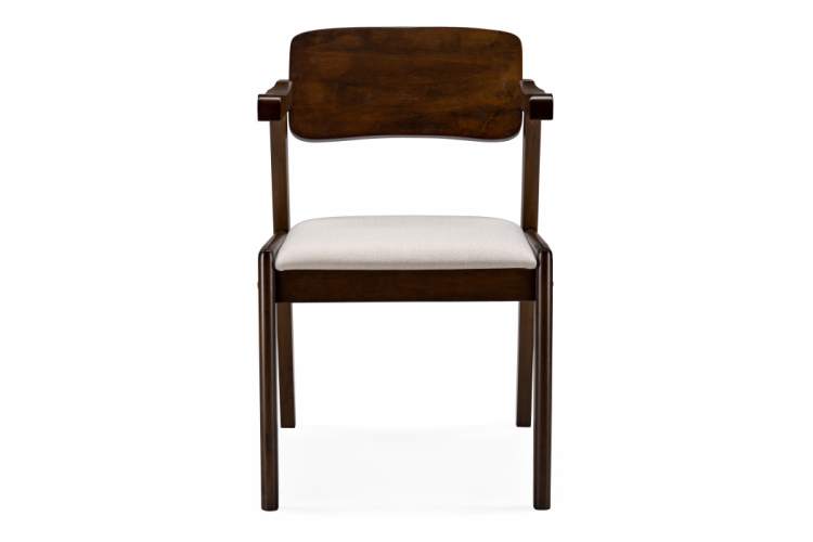 Стул деревянный Velma dirty oak / light beige-2