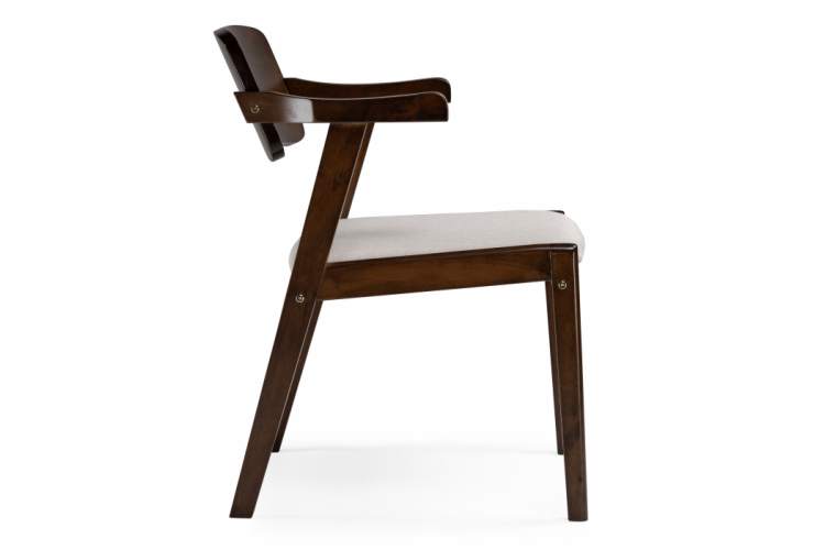 Стул деревянный Velma dirty oak / light beige-3