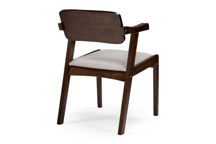 Стул деревянный Velma dirty oak / light beige-4