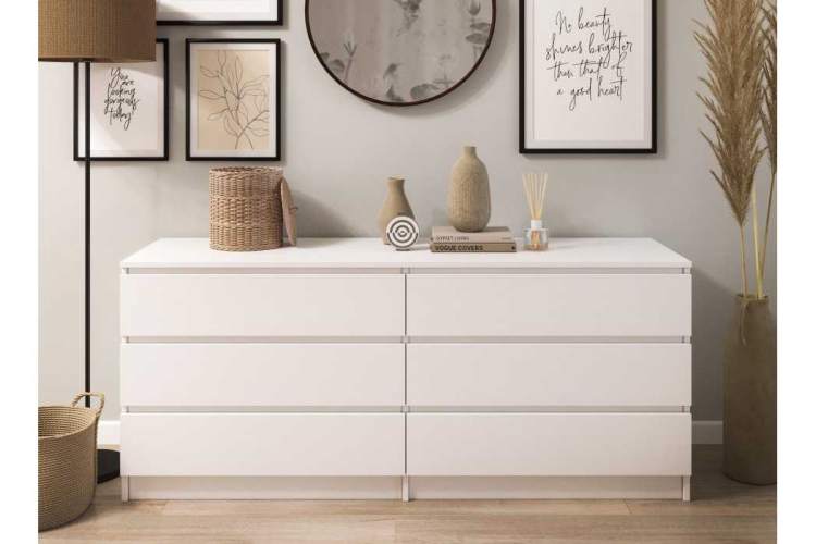 Комод Мадера К6М белый-6