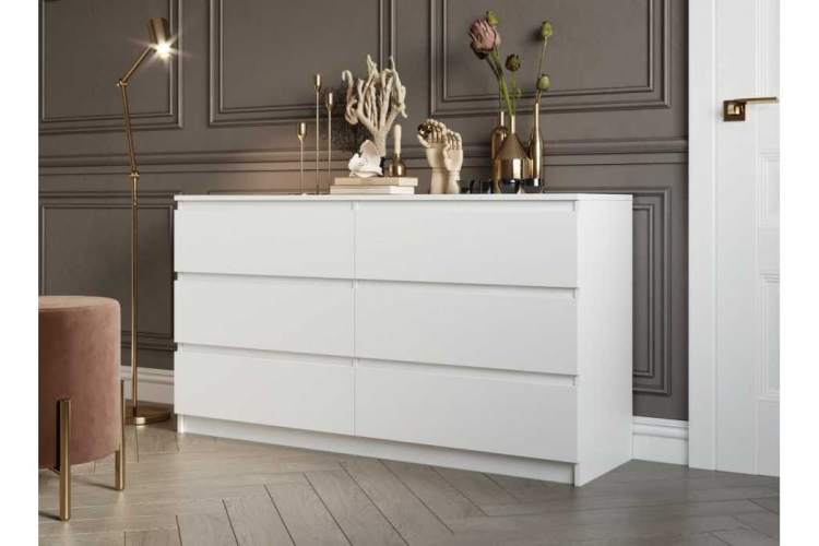 Комод Мадера К6М белый-7