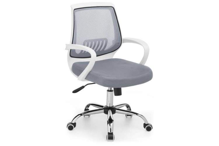 Компьютерное кресло Ergoplus light gray / white-4