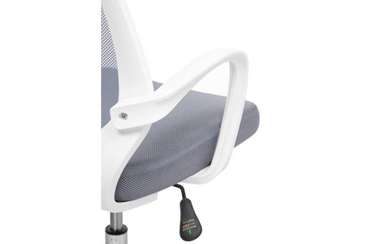 Компьютерное кресло Ergoplus light gray / white-6
