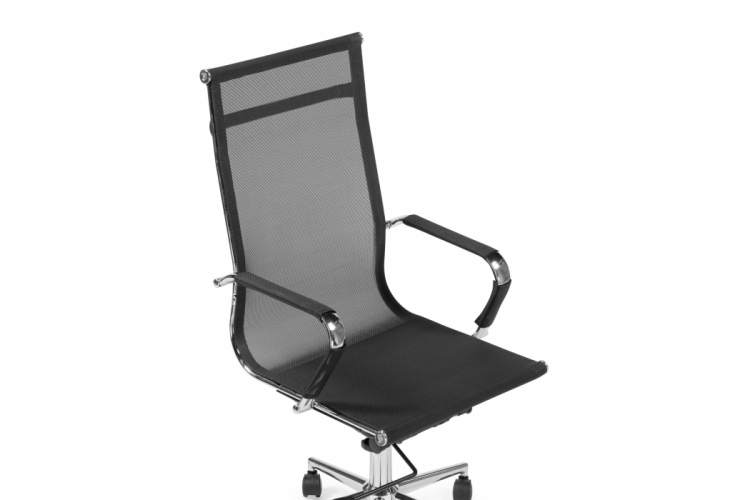 Офисное кресло Reus черная сетка / хром-4