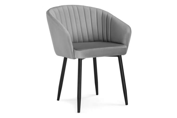 Стул на металлокаркасе Корсо темно-серое / черное