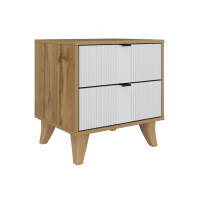 Тумба прикроватная Лорена дуб вотан / белый