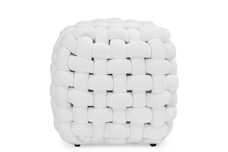 Банкетка Akura-П белый велюр-1