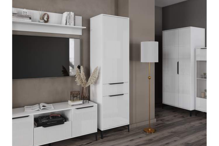 Шкаф Иадама белый / белый глянец-3