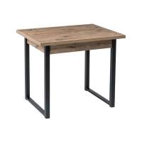 Стол деревянный Форли дуб велингтон / черный матовый