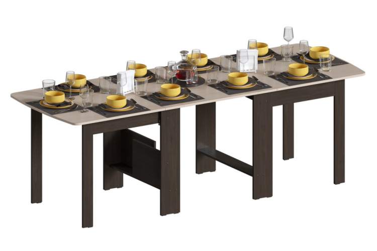 Стол деревянный СтК7 венге / дуб молочный-9