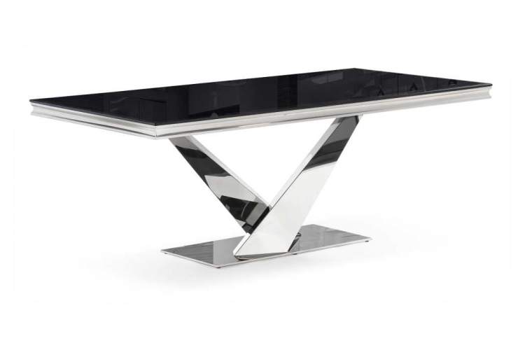 Стол стеклянный Levon 200x100x75 black