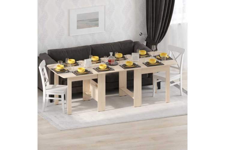 Стол деревянный раздвижной ДЕР СтК-7 дуб молочный-2