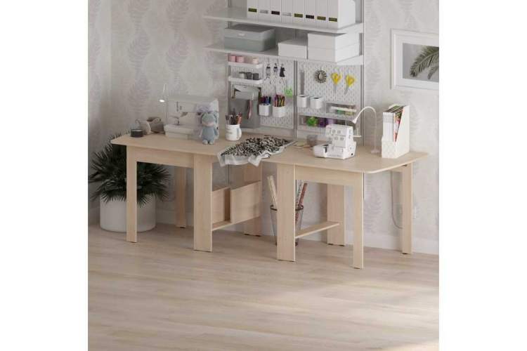 Стол деревянный раздвижной ДЕР СтК-7 дуб молочный-3