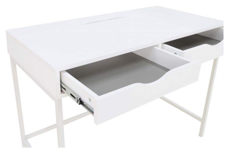 Компьютерный стол Дейл белый шелк-7