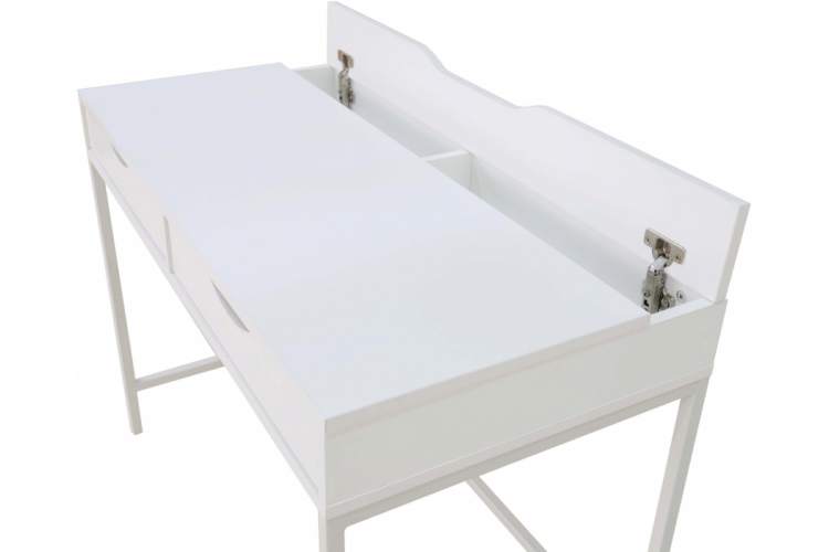 Компьютерный стол Дейл белый шелк-9