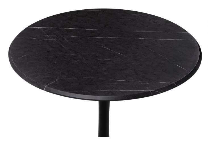 Стол деревянный Тулип 90х73 мрамор черный / черный-4