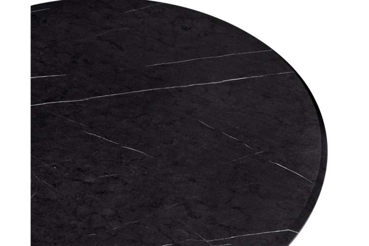 Стол деревянный Тулип 90х73 мрамор черный / черный-6