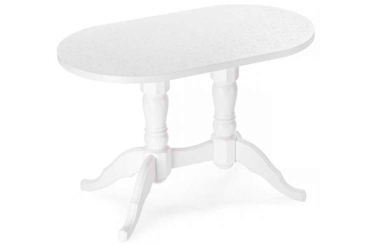 Стол деревянный Адней белый / рисунок