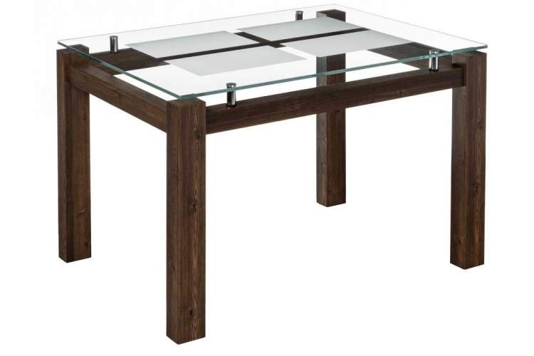 Стол стеклянный Бран орех кантри