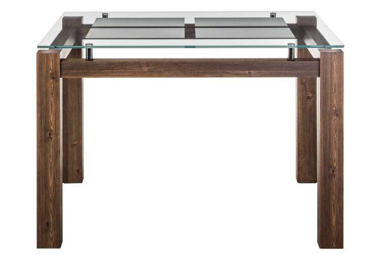 Стол стеклянный Бран орех кантри-1