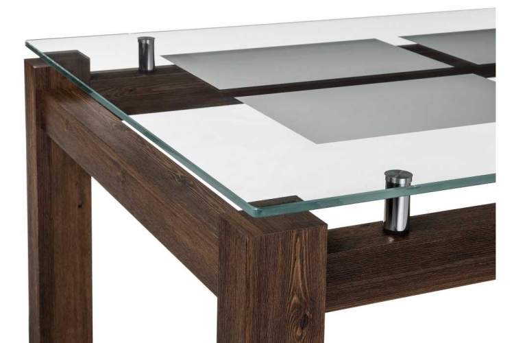 Стол стеклянный Бран орех кантри-3