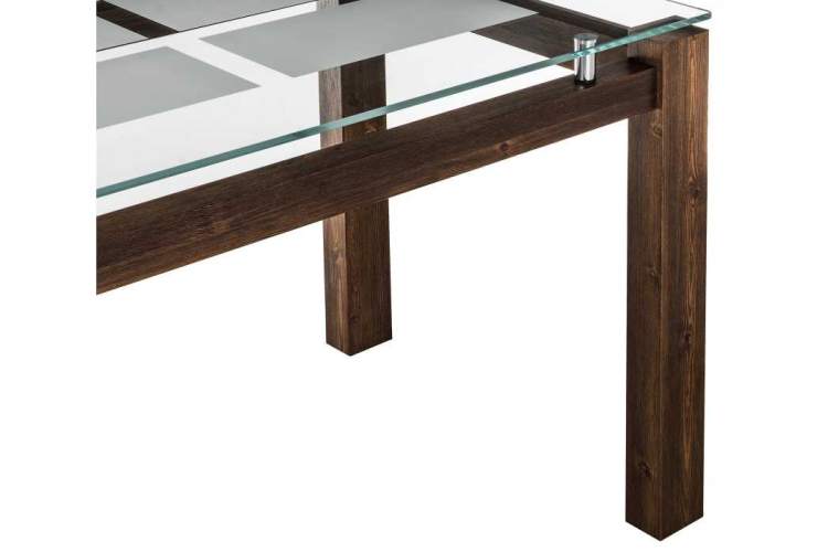 Стол стеклянный Бран орех кантри-6