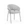 Стул на металлокаркасе Лео серый brendy monsoon 22 / капучино