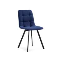 Стул на металлокаркасе Чилли синий / черный