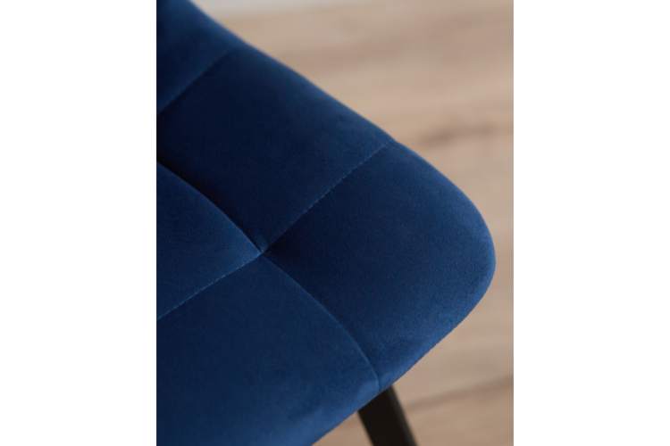 Стул на металлокаркасе Чилли синий / черный-7