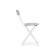 Стул на металлокаркасе Elevis светло-серый / белый